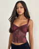 Image de Rasa Cami Top in Blooming Rose Burgundy