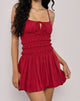 Image de Rasmil Bubble Mini Dress in Adrenaline Red
