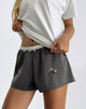 Image de Rata Shorts in Floral Embroidered Charcoal