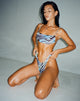 image de Bas de bikini Farida en Warped Zebra Blue