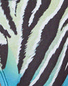 Zebra Warped Bleu
