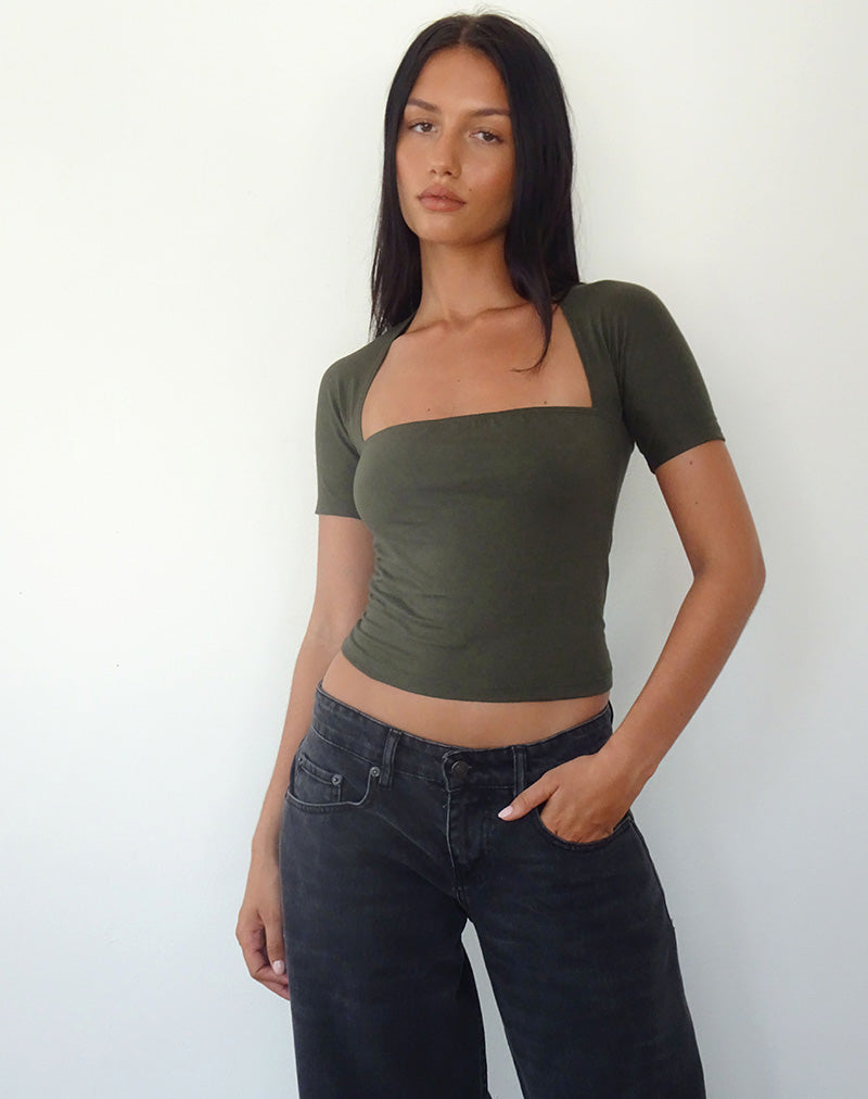 Image de Requa Crop Top in Olive