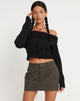 Image de l'image de Ajeng Mini Skirt in Panama Dark Grey