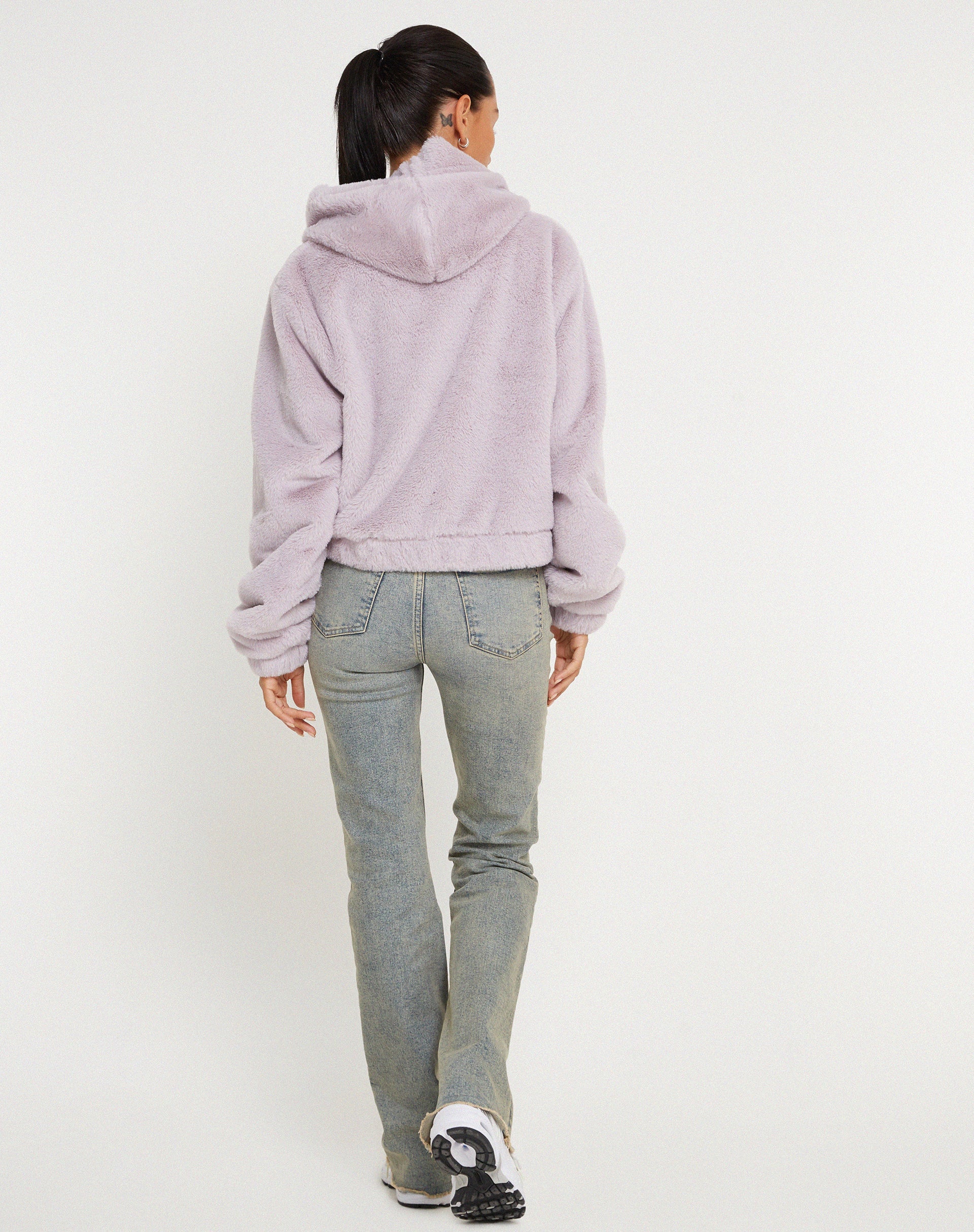 Image de la veste zippée Banowa en lilas