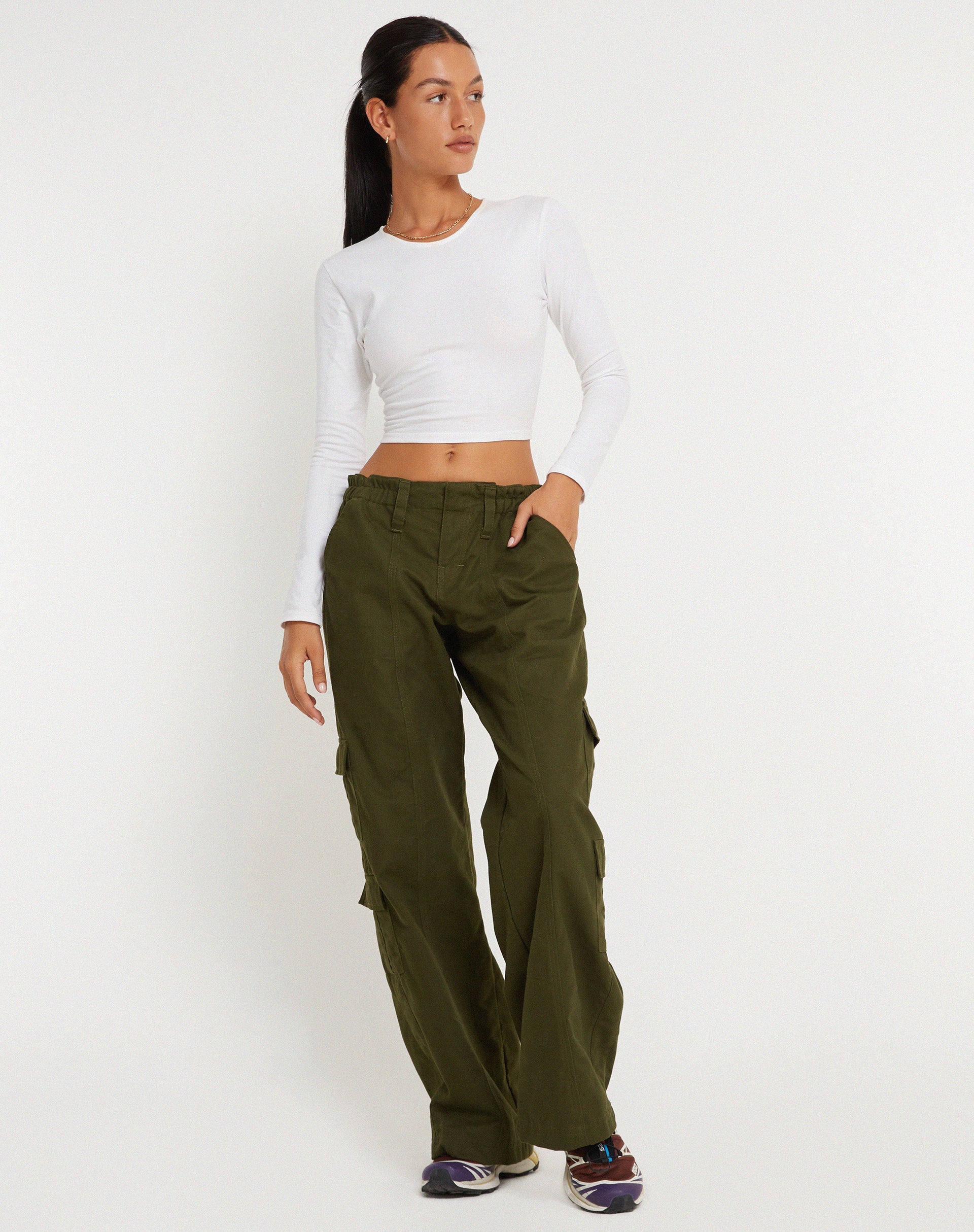 Image de Hansa Cargo Trouser en Panama Dark Olive
