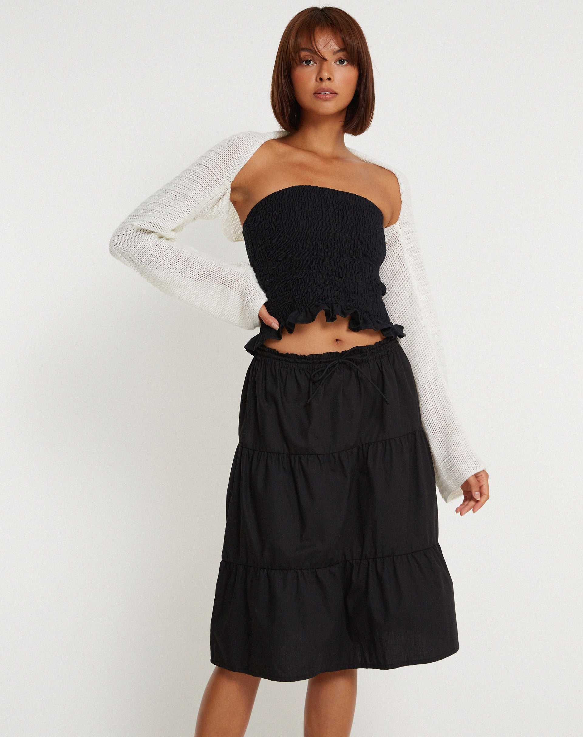 Image de Kiyo Bandeau Top in Black