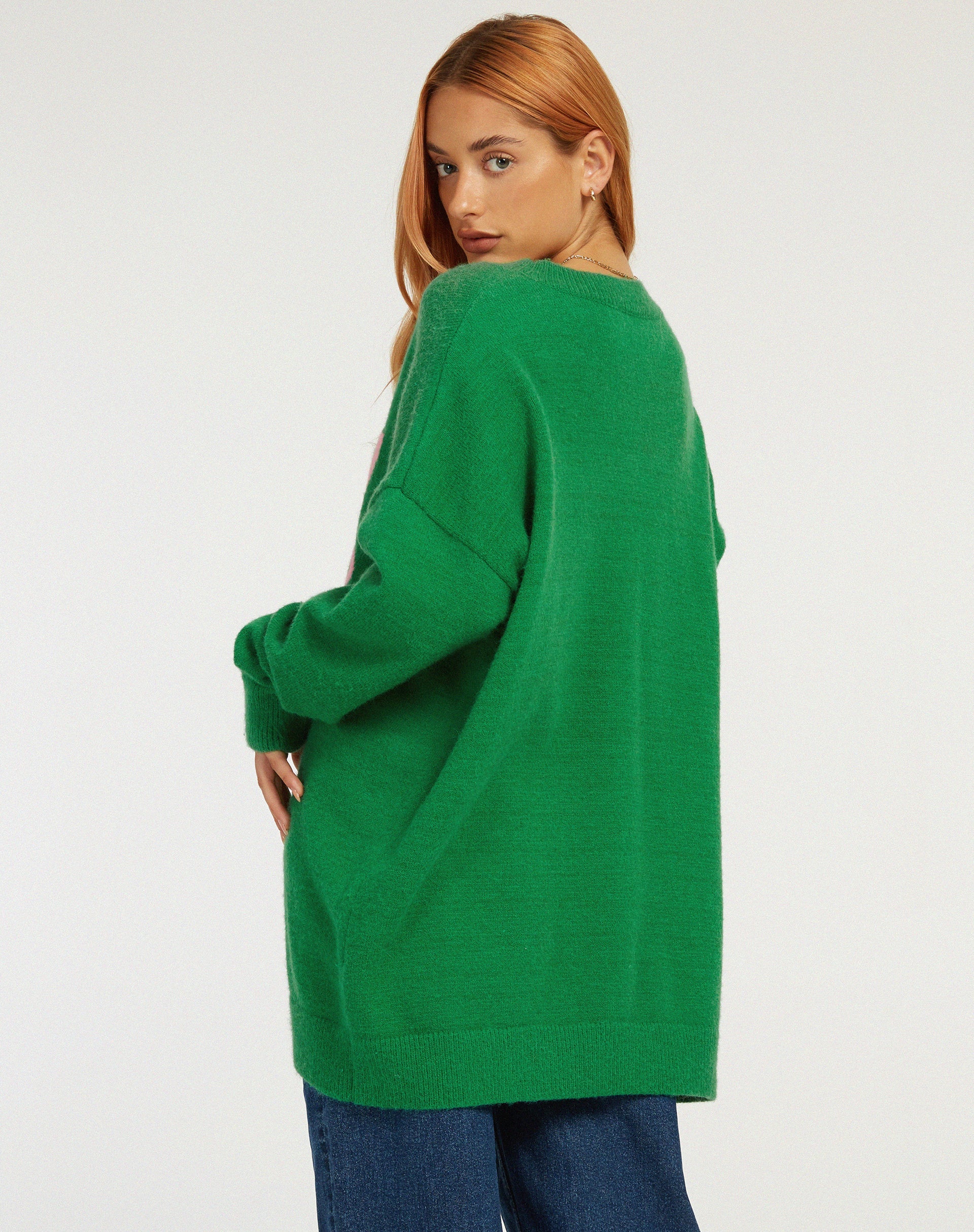 Image de Lulees Jumper in Green Pinky Promise