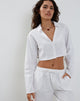 Image de Lyse Super Cropped Shirt in White
