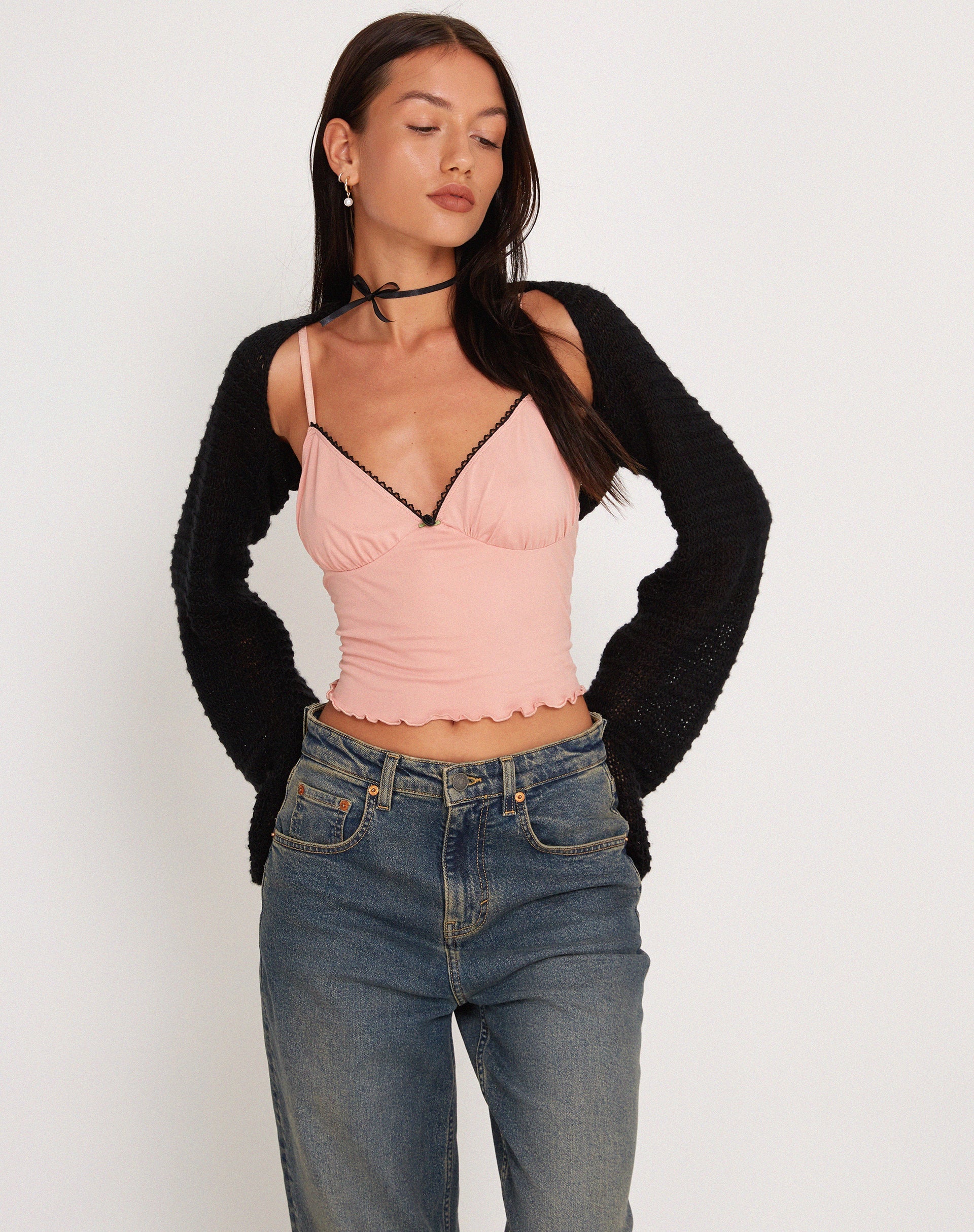 Image de Mia Ballet Jersey Cami Vest Top in Pink