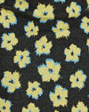 Mignon floral noir et jaune