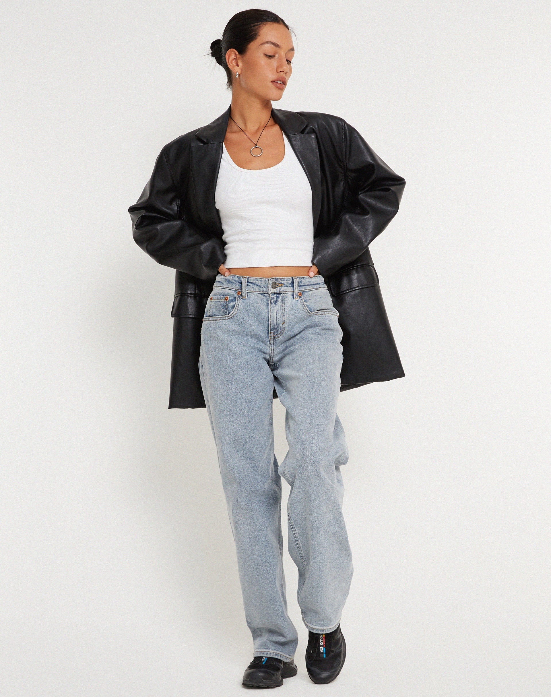 Image de Saken Blazer en Pu Black