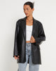 Image de Saken Blazer en Pu Black