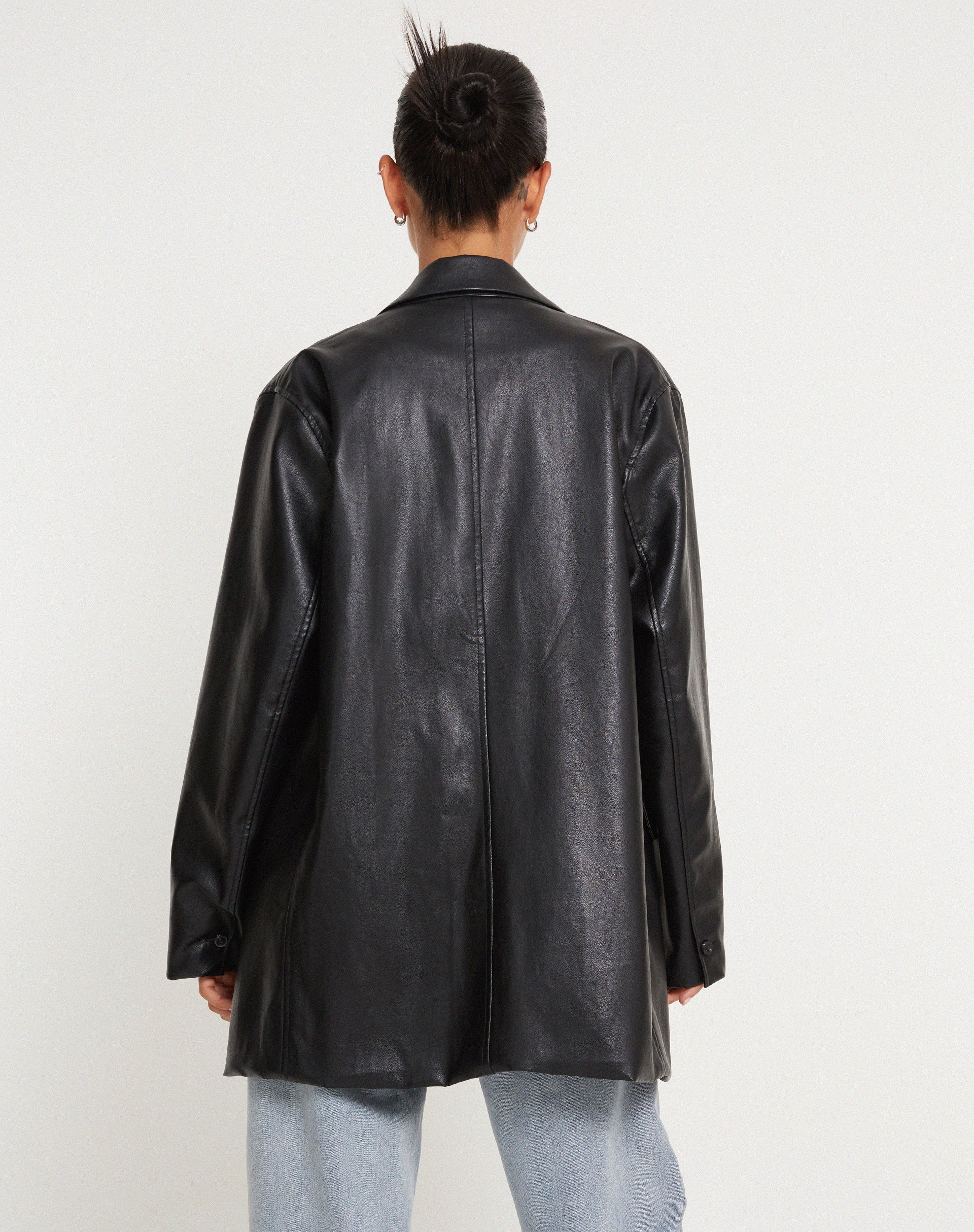 Image de Saken Blazer en Pu Black
