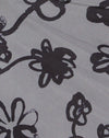Fleur de gribouillis grise