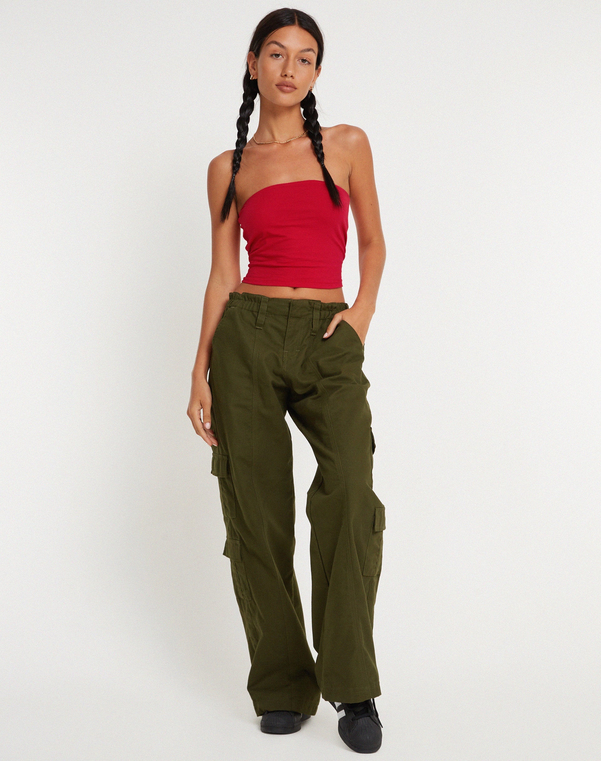 Image de Shae Bandeau Top in Racing Red