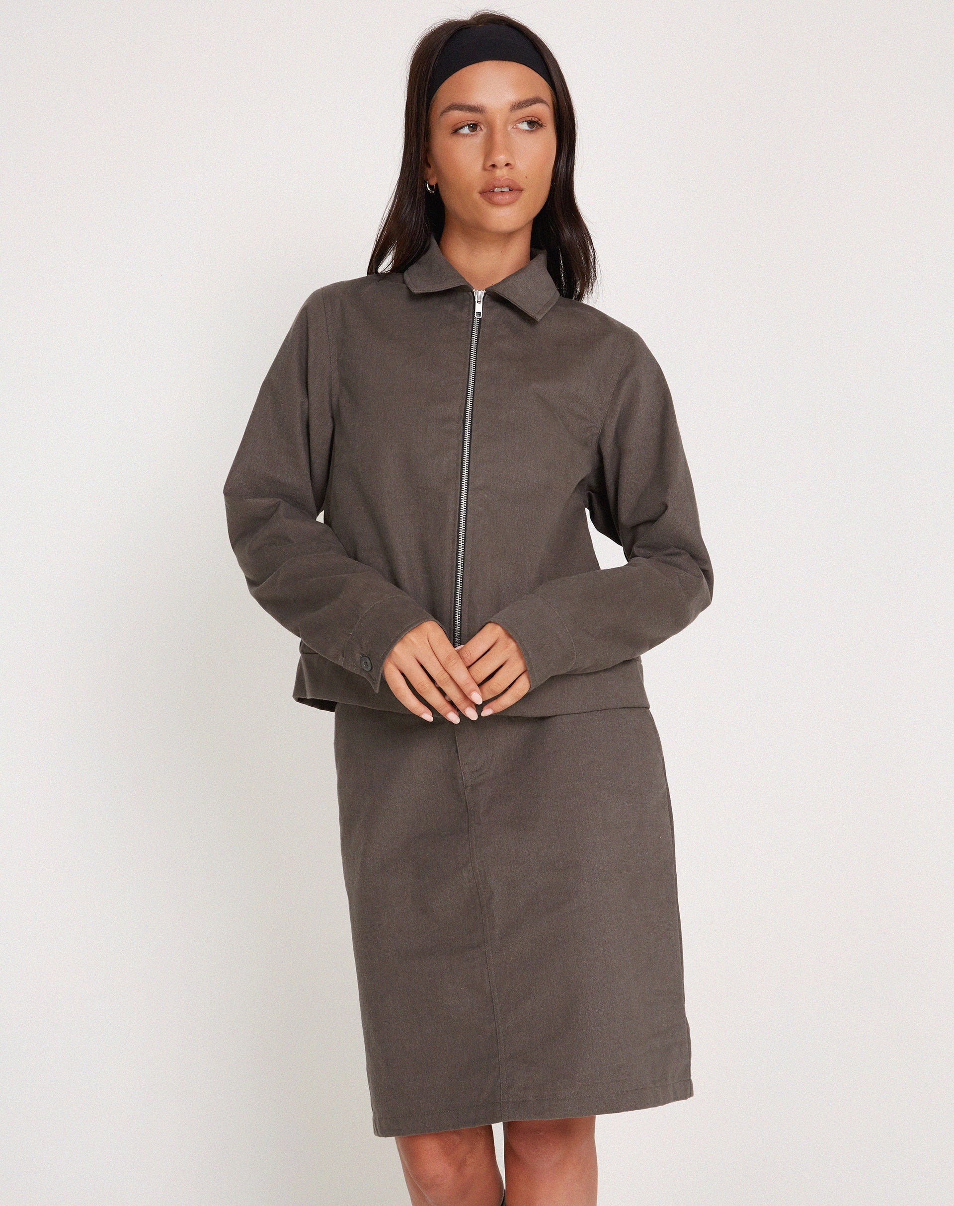Image de la veste Tumbas en gris foncé