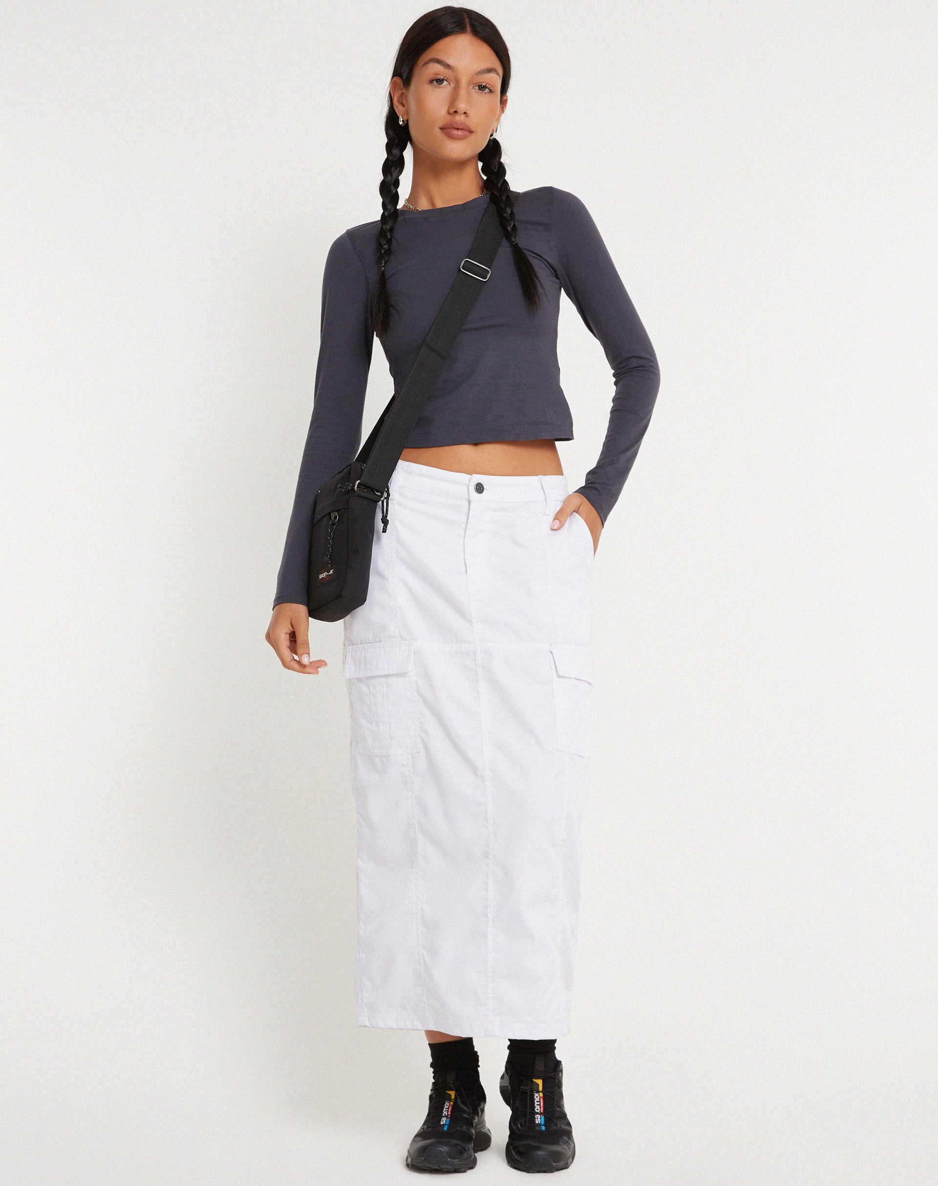 Image de Widya Cargo Maxi Skirt in White