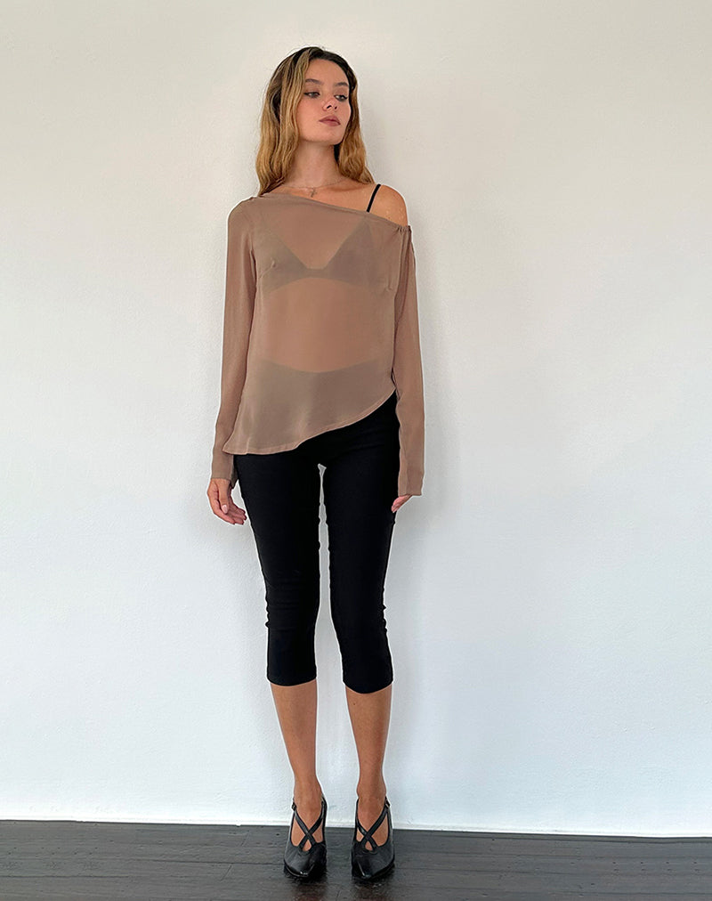 Image de Riot Top in Chiffon Light Brown