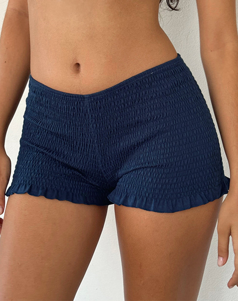 Image de Ritala Shirred Shorts in Navy