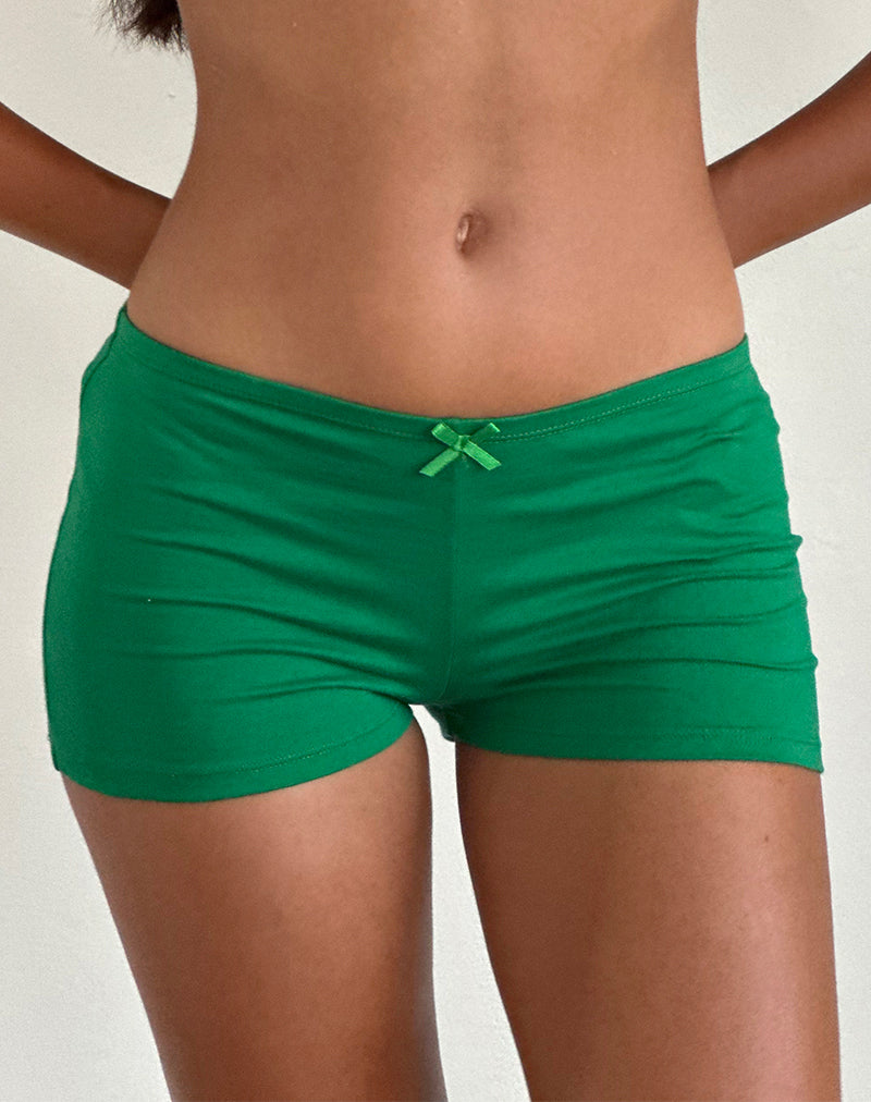 image de Ritulia Lycra Hotpant in Bush Green