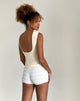 Image de Rochie Top asymétrique en maille crème
