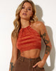 Image de Roena Crop Top in Space Dye Tangerine Strawberry