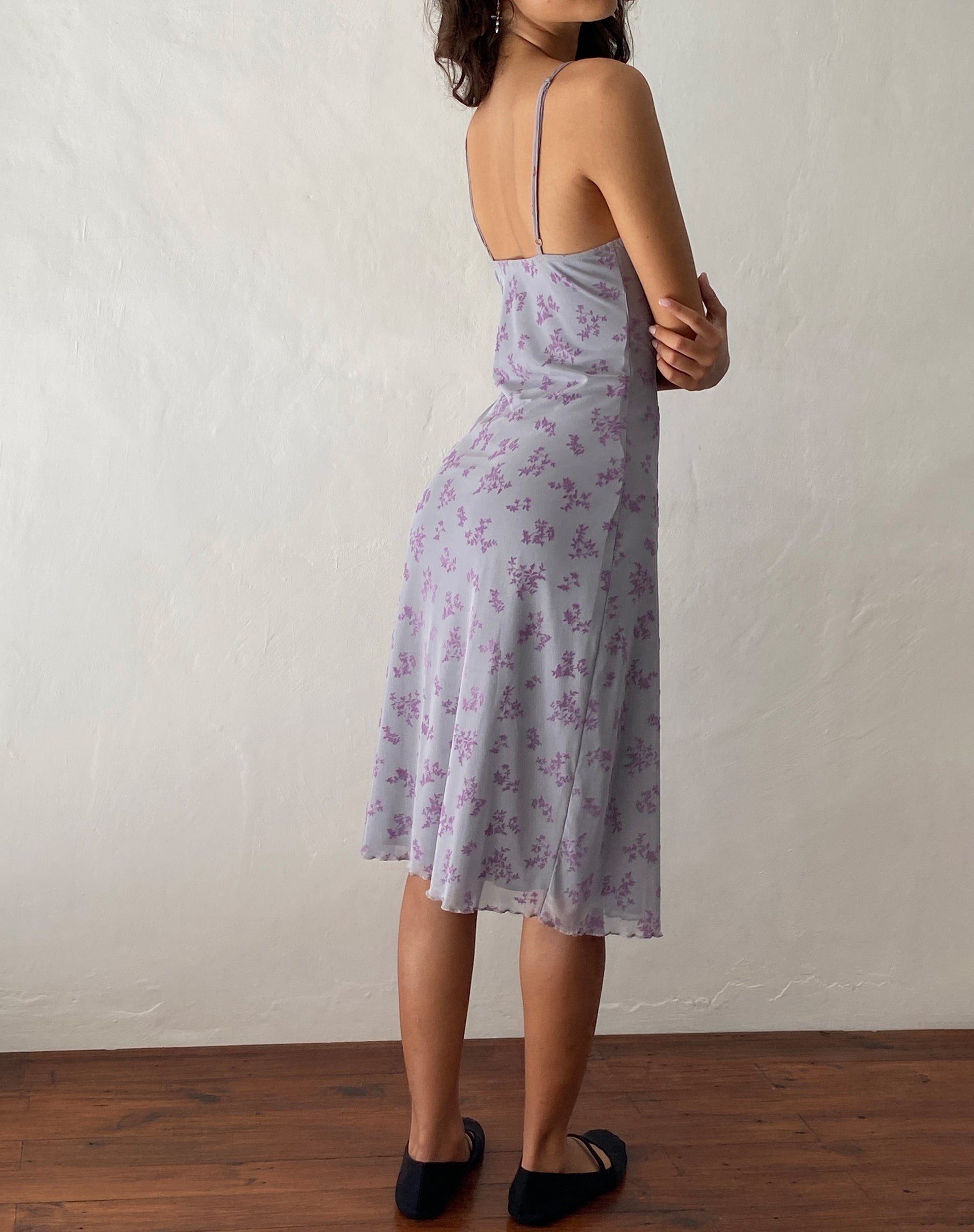 Image de Rohaya Midi Dress in Purple Botanist Flock