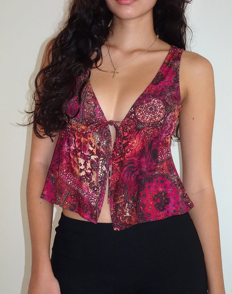 Image de Rolia Cami Top in Abstract Paisley