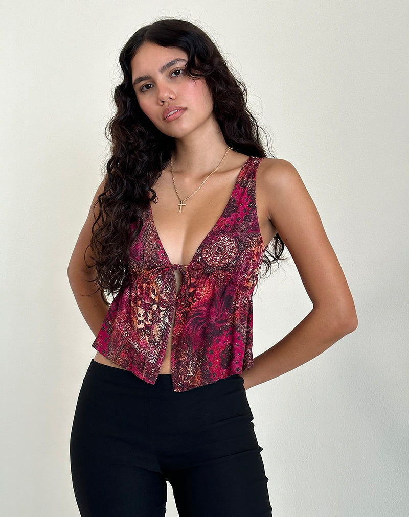 Image de Rolia Cami Top in Abstract Paisley