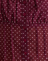 Chiffon Mini Polka Bourgogne