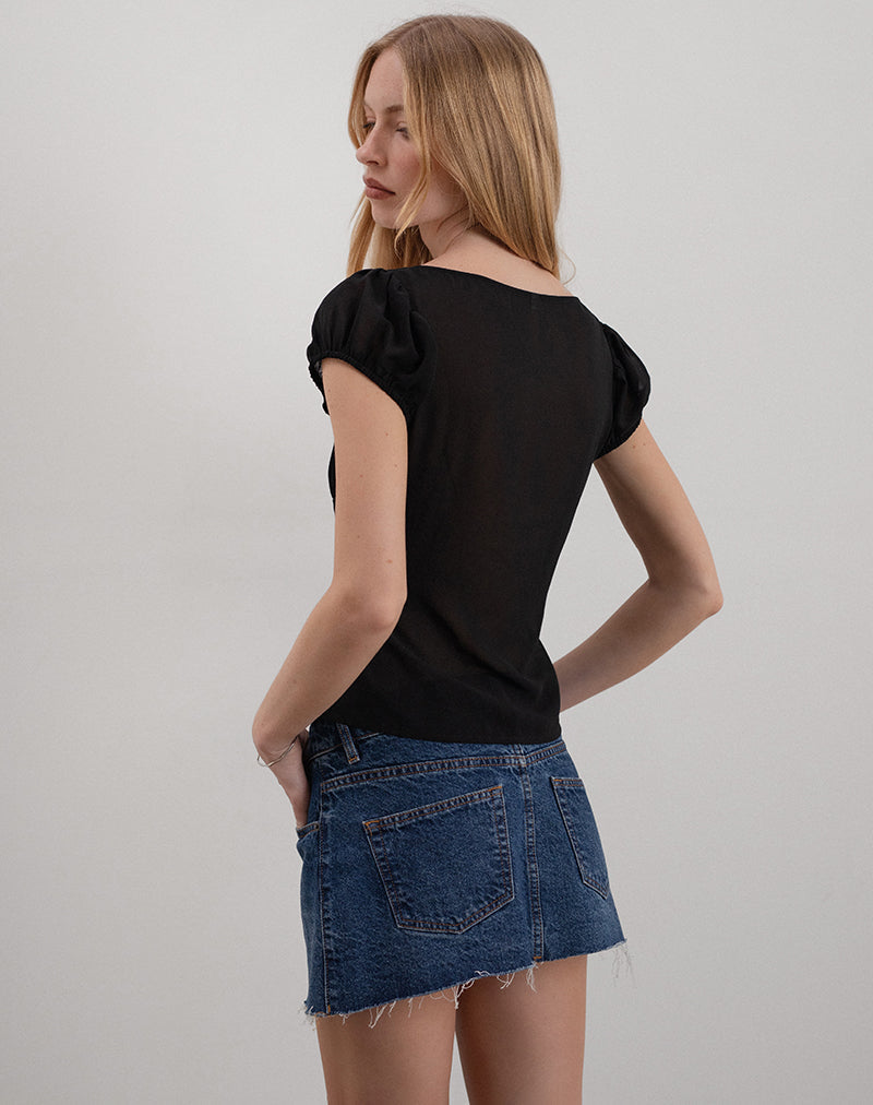 Image de Rolina Blouse in Chiffon Black