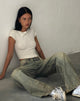 Image de Roomy Extra Wide Low Rise Jeans in Sand Wash Blue