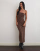 Image de Rosaga Maxi Dress in Big Polka Flock Brown