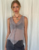 Image de Rosalinda Top in Chiffon Lilac Grey