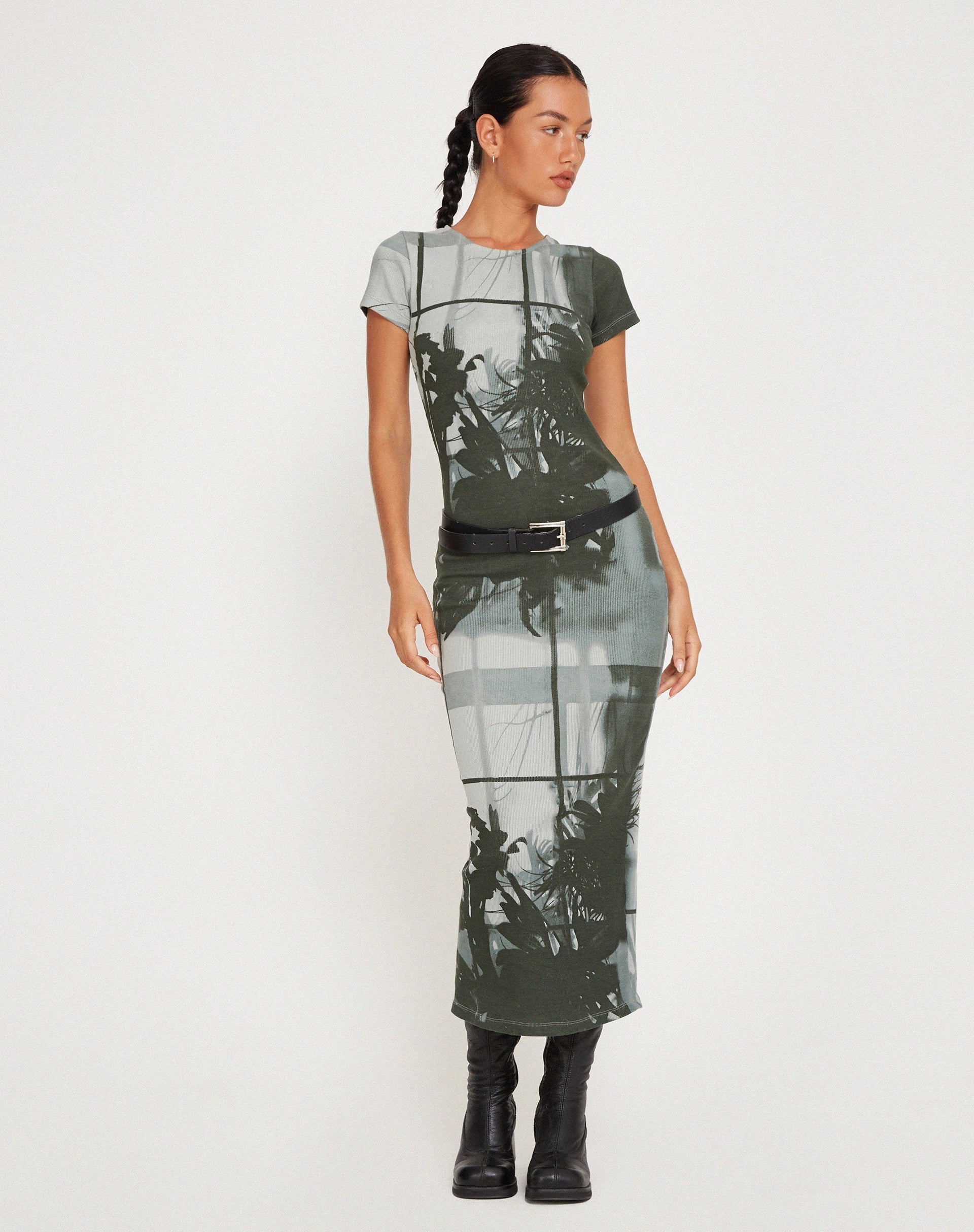 Image de Rosika Midi Dress in Country Window Green