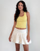 image de Roxe Ribbed Vest Top in Lemonade