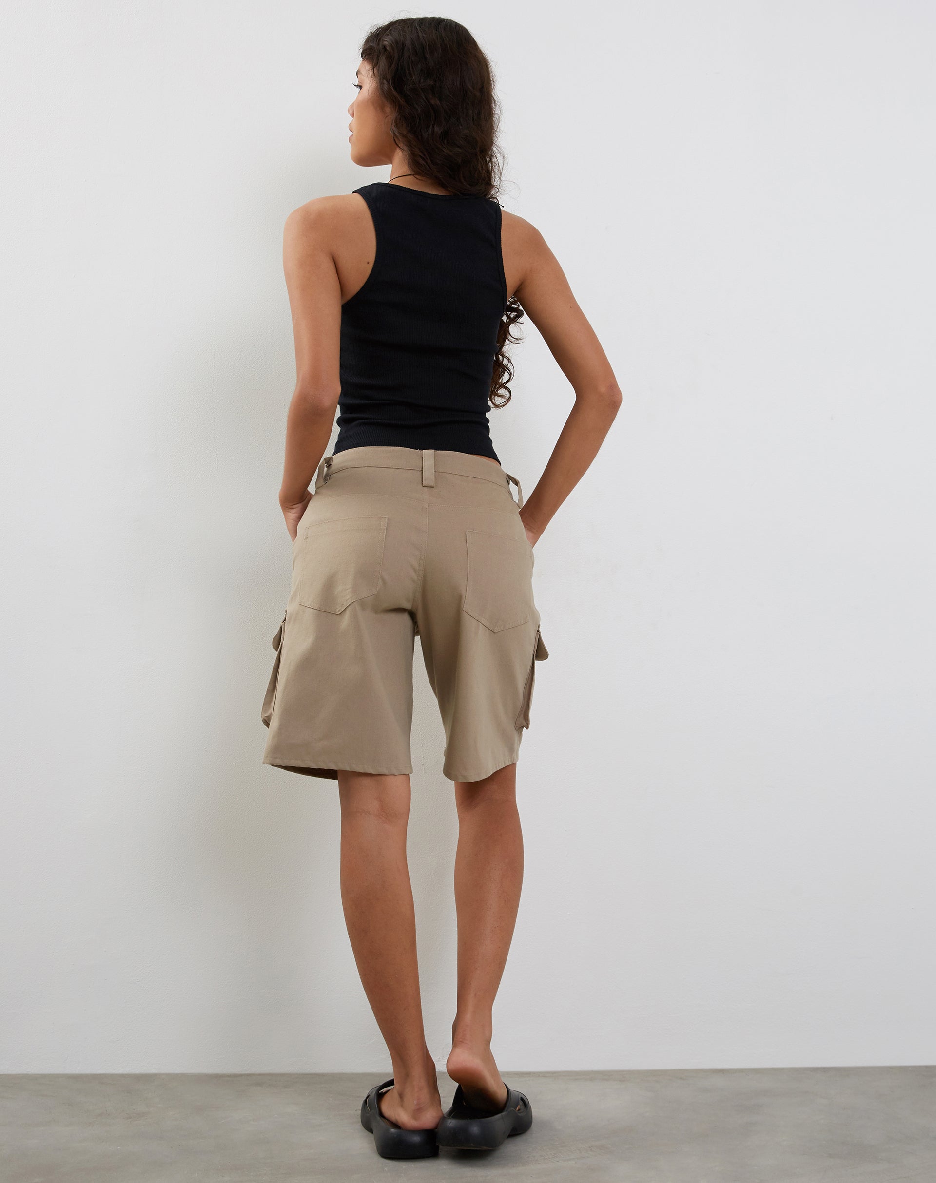 Image de Roxe Ribbed Vest Top in Black