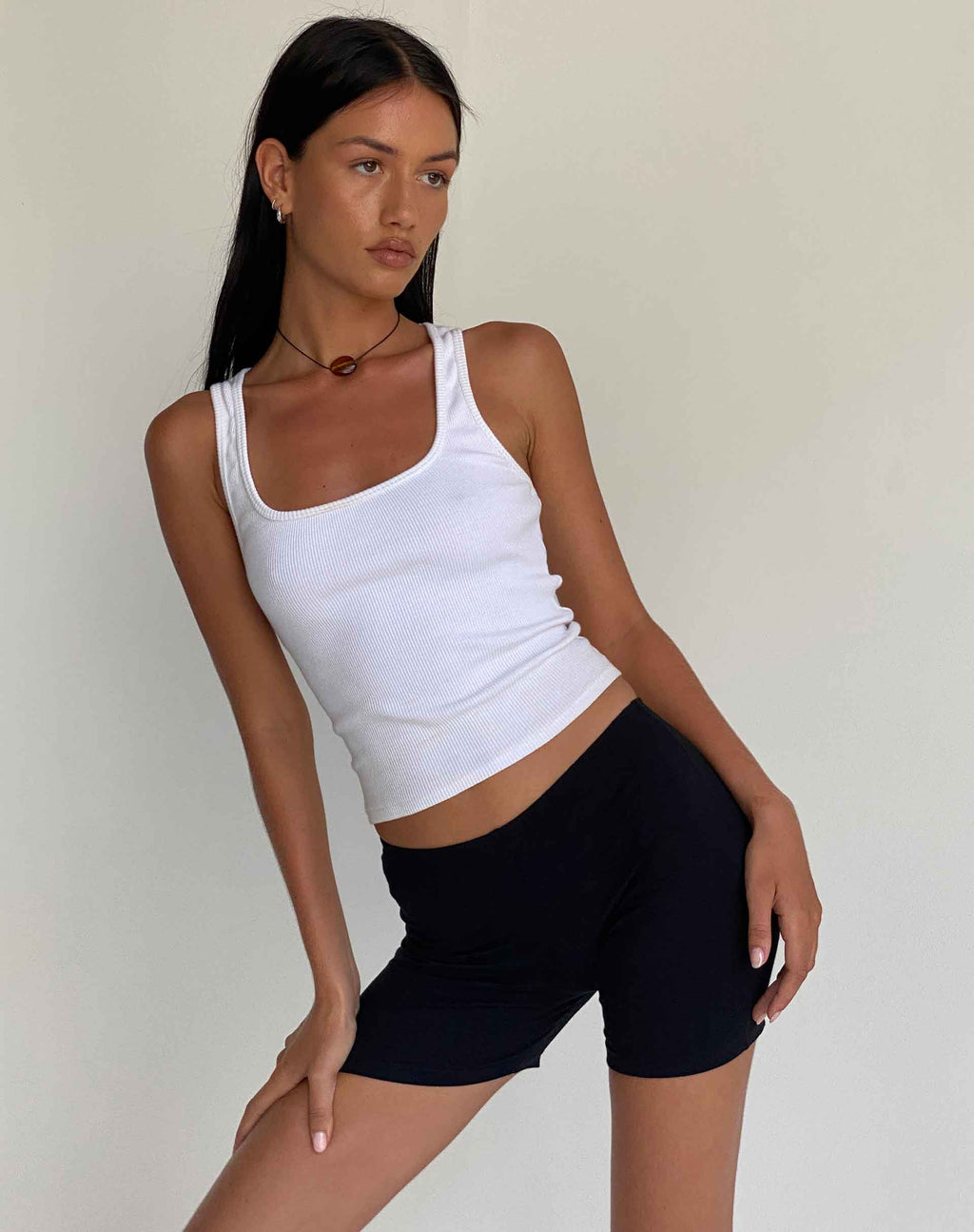 Short Biker en noir