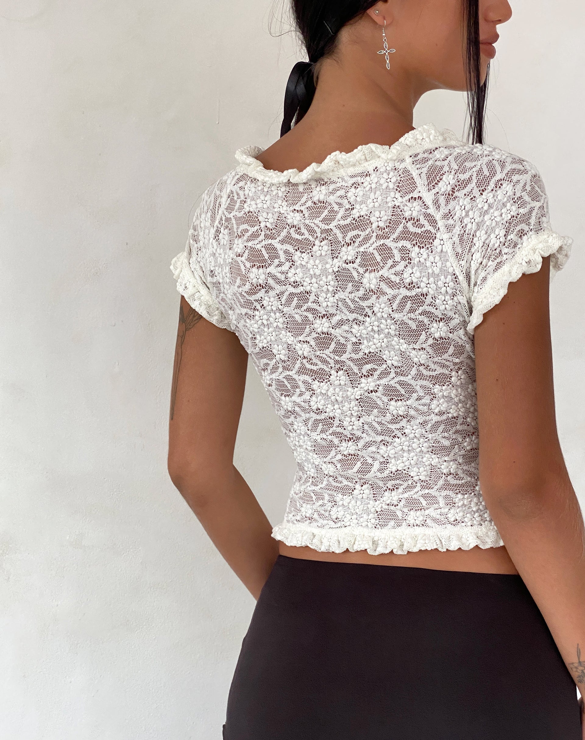 Image de Rufte Top en dentelle Ivoire