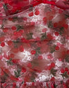 Dentelle imprimée Cerise