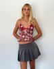 Image de Rumaysa Top en dentelle imprimée Cherry