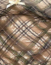 Dentelle imprimée Plaid rétro