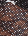 Mini Polka Dentelle imprimée noir et blanc