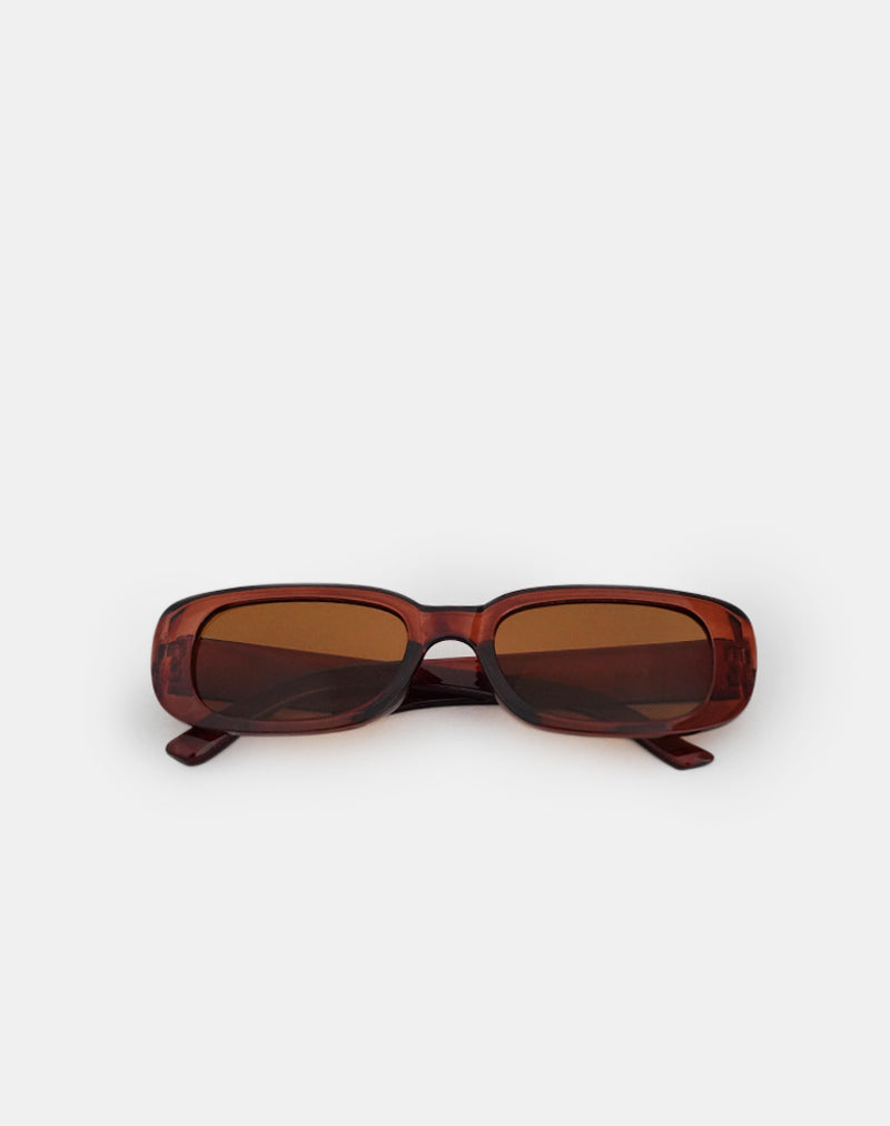Images de Lunettes de soleil Rustina en rouille opaque