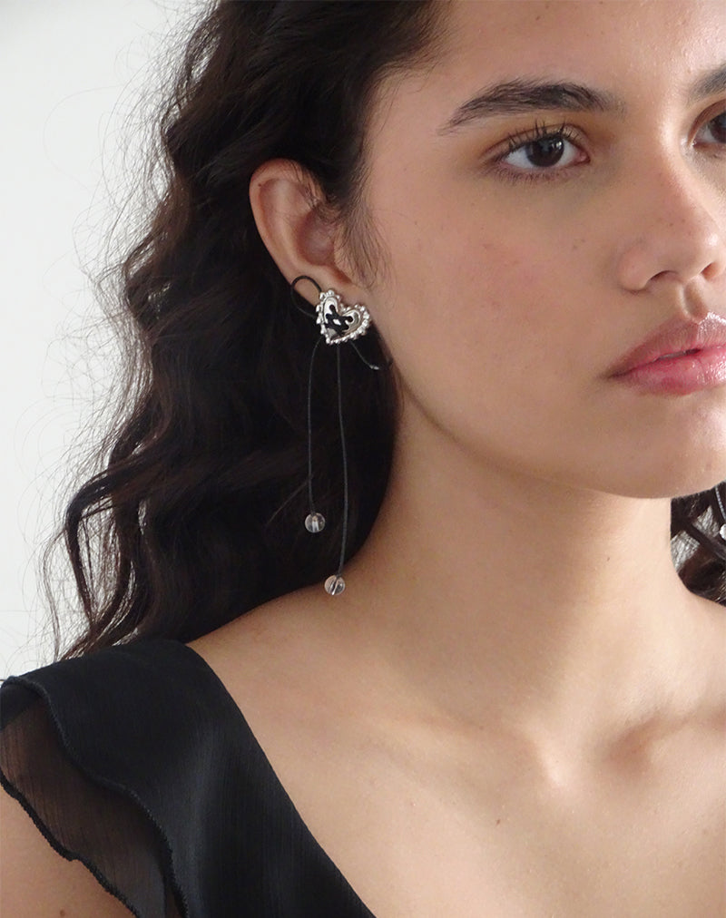 Boucles d'oreilles Sadie Bow en argent