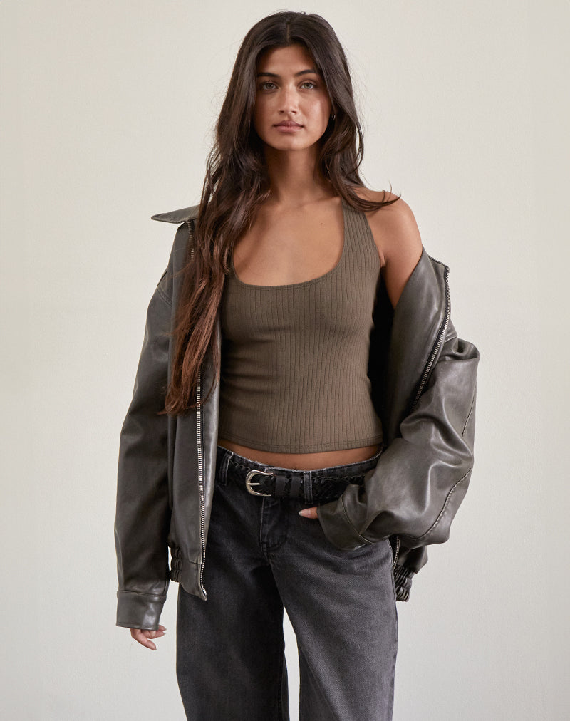 Image de Sajani Top in Pointelle Coffee