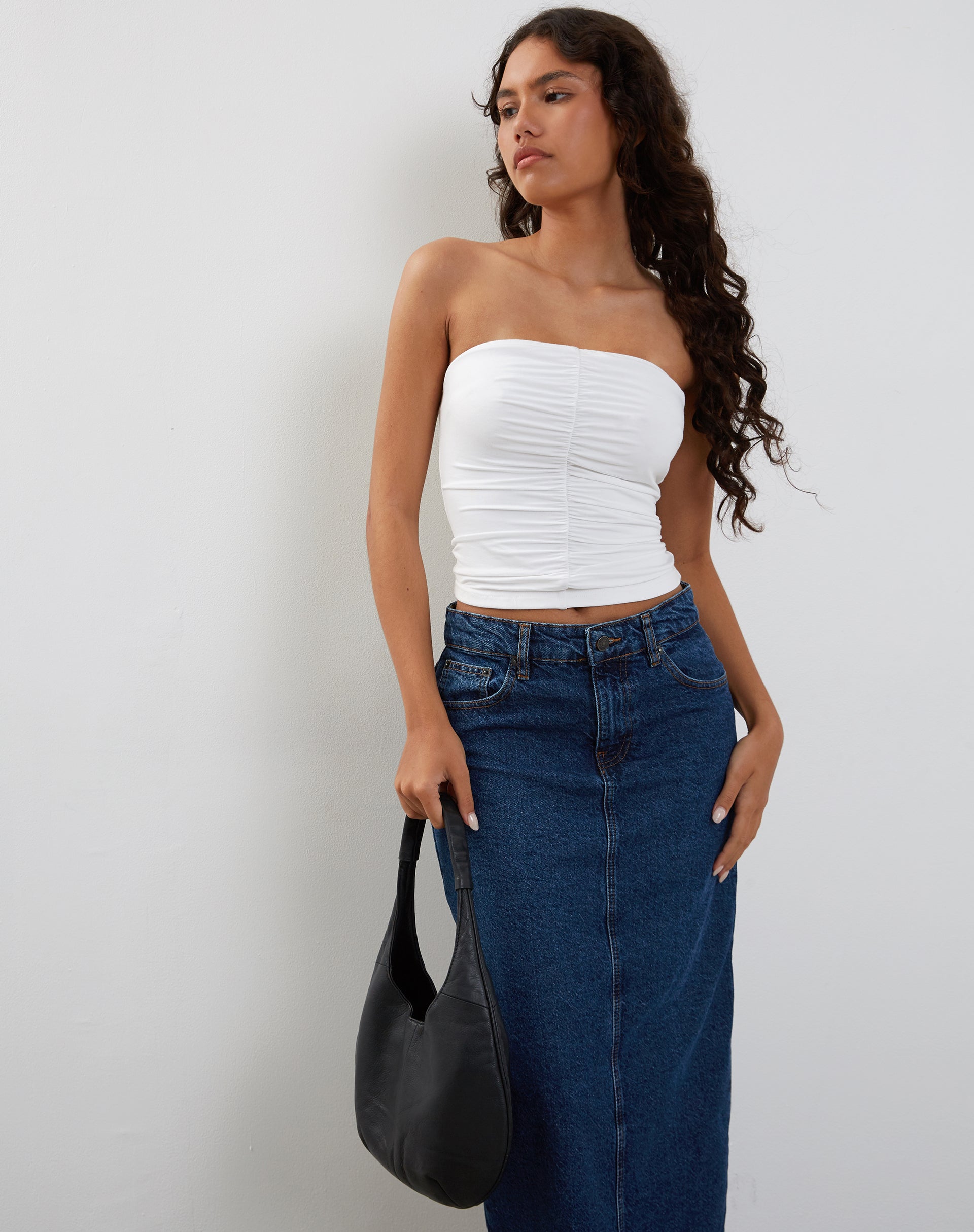 Image de Sajna Bandeau froncé en blanc