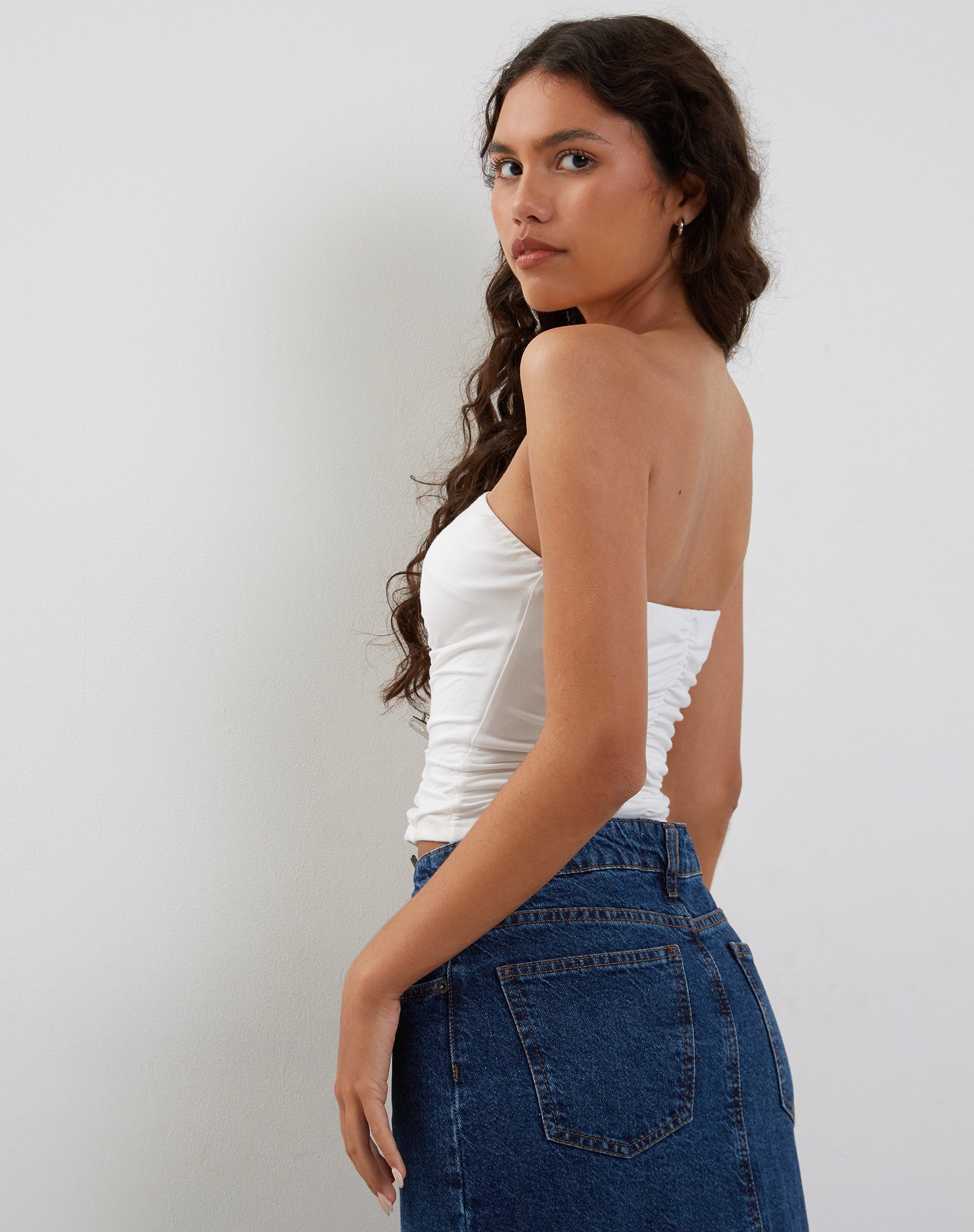 Image de Sajna Bandeau froncé en blanc