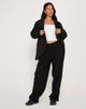 Image de Sakaria Pantalon à jambes larges en noir