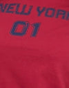 Adrénaline rouge avec imprimé bleu New York